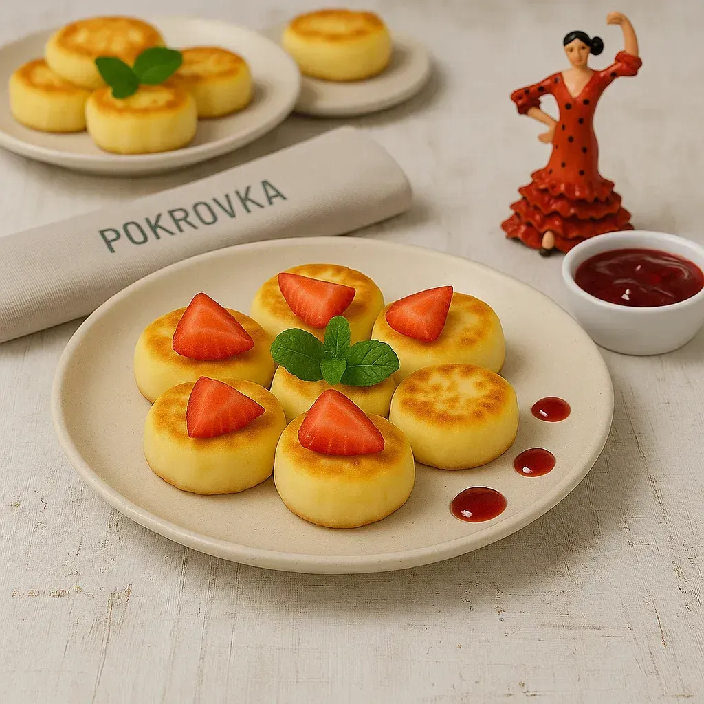 Мини сырники с джемом и ягодами - купить онлайн